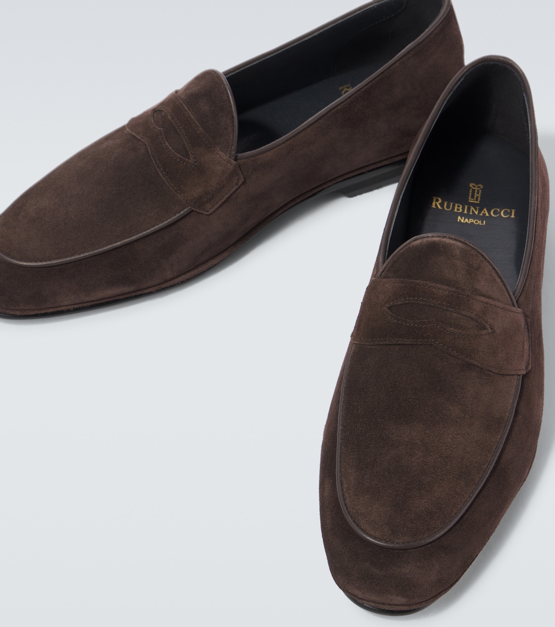 Loafers aus Veloursleder | Rubinacci