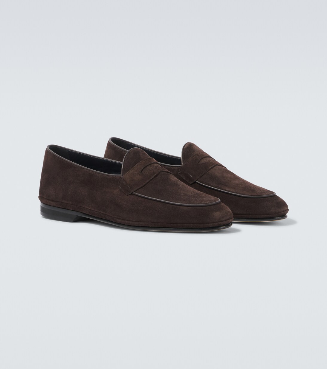 Loafers aus Veloursleder | Rubinacci