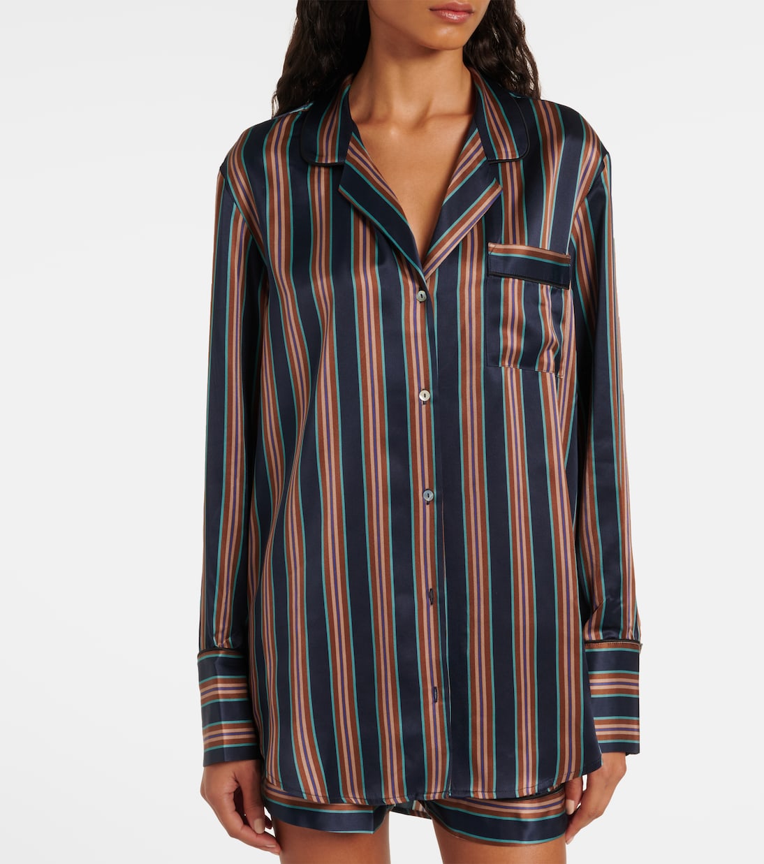 Hemd Paris aus Seiden-Charmeuse | Asceno