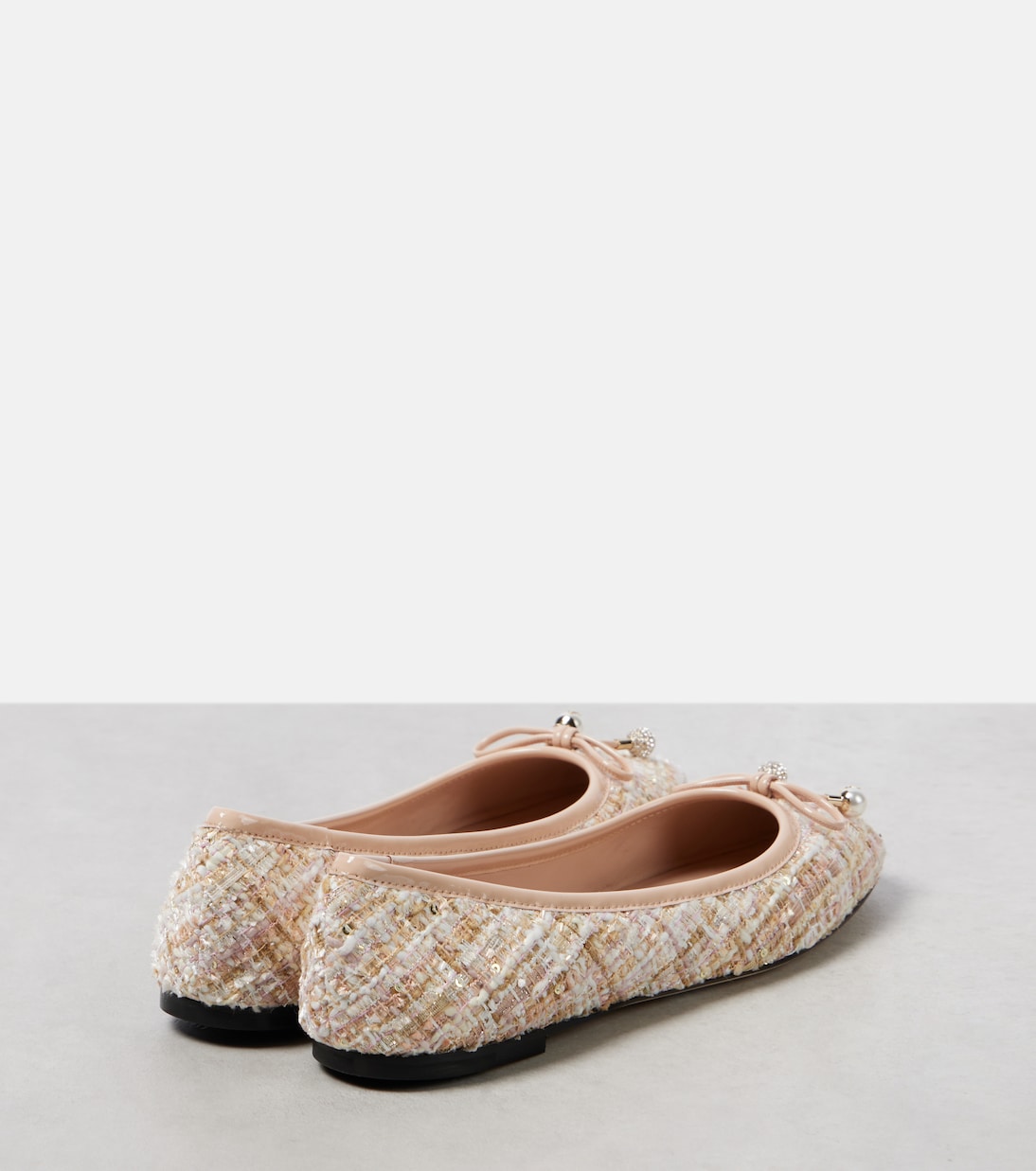 Elme花呢芭蕾舞平底鞋 | Jimmy Choo