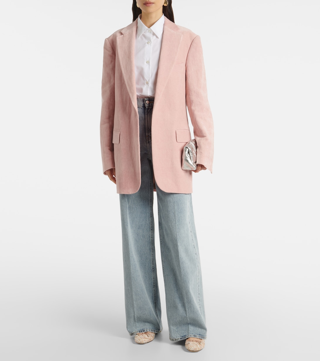 Elme花呢芭蕾舞平底鞋 | Jimmy Choo