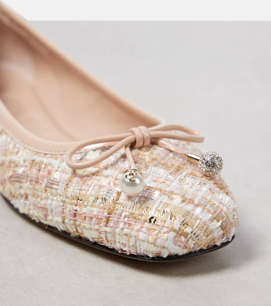 Elme花呢芭蕾舞平底鞋 | Jimmy Choo