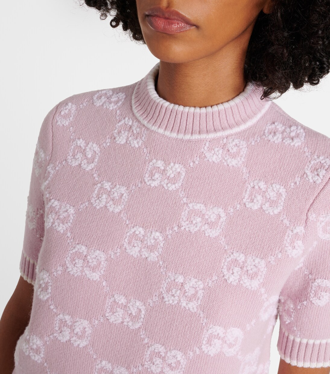 GG wool bouclé jacquard top | Gucci
