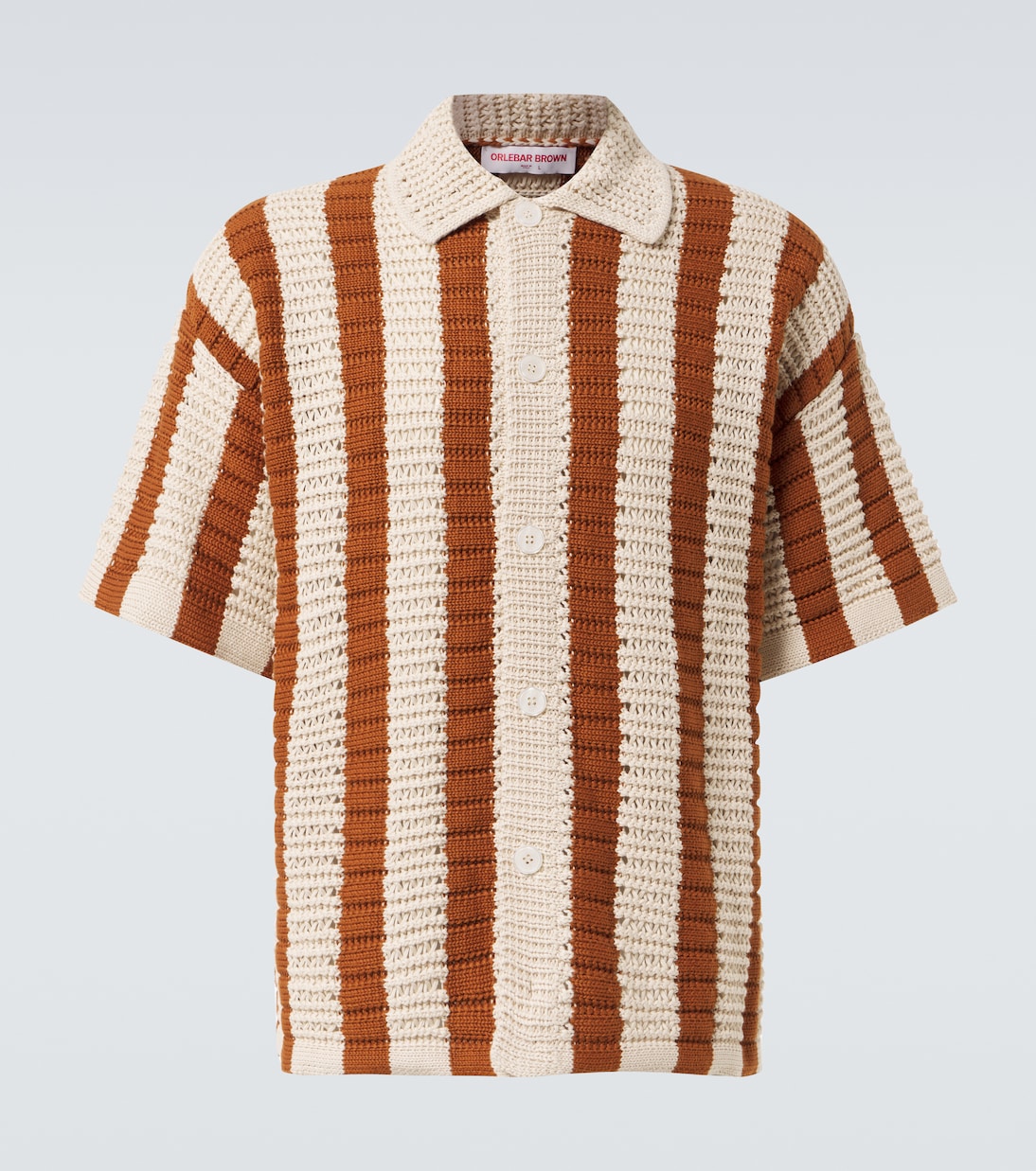 Camicia bowling Thomas in crochet | Orlebar Brown