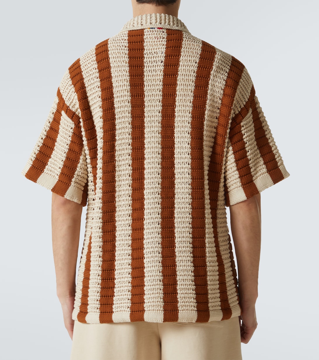 Camicia bowling Thomas in crochet | Orlebar Brown