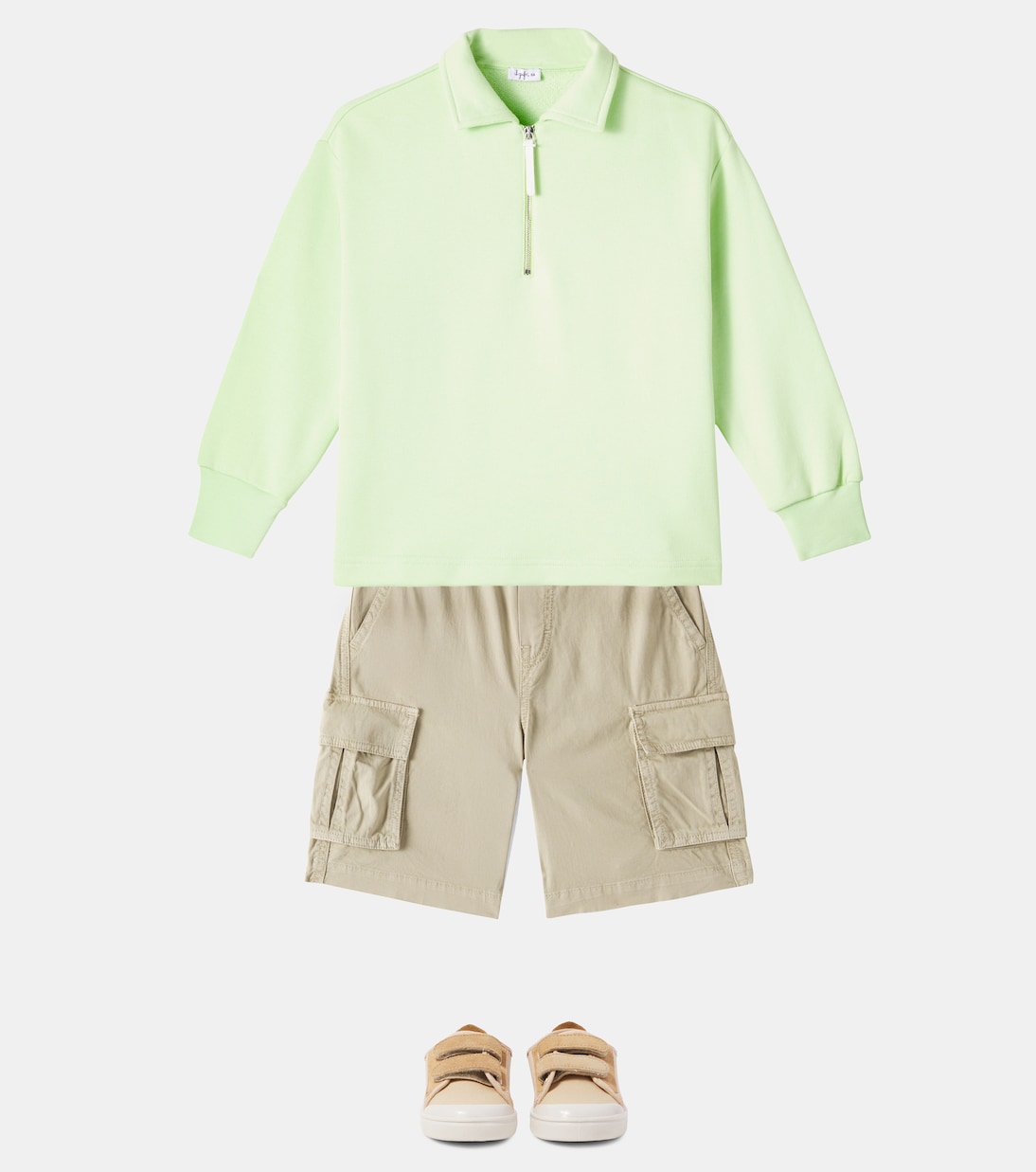 Cotton gabardine cargo shorts | Il Gufo