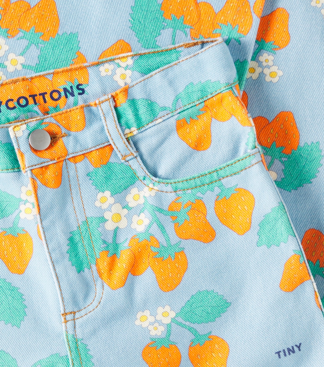 Strawberries straight jeans | Tinycottons