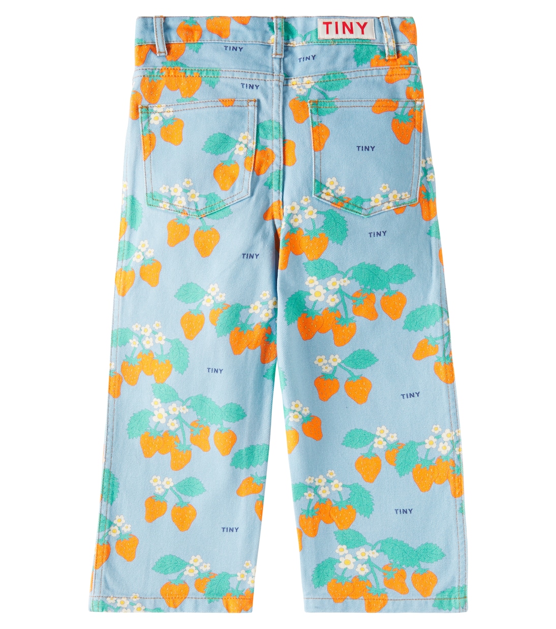 Strawberries straight jeans | Tinycottons