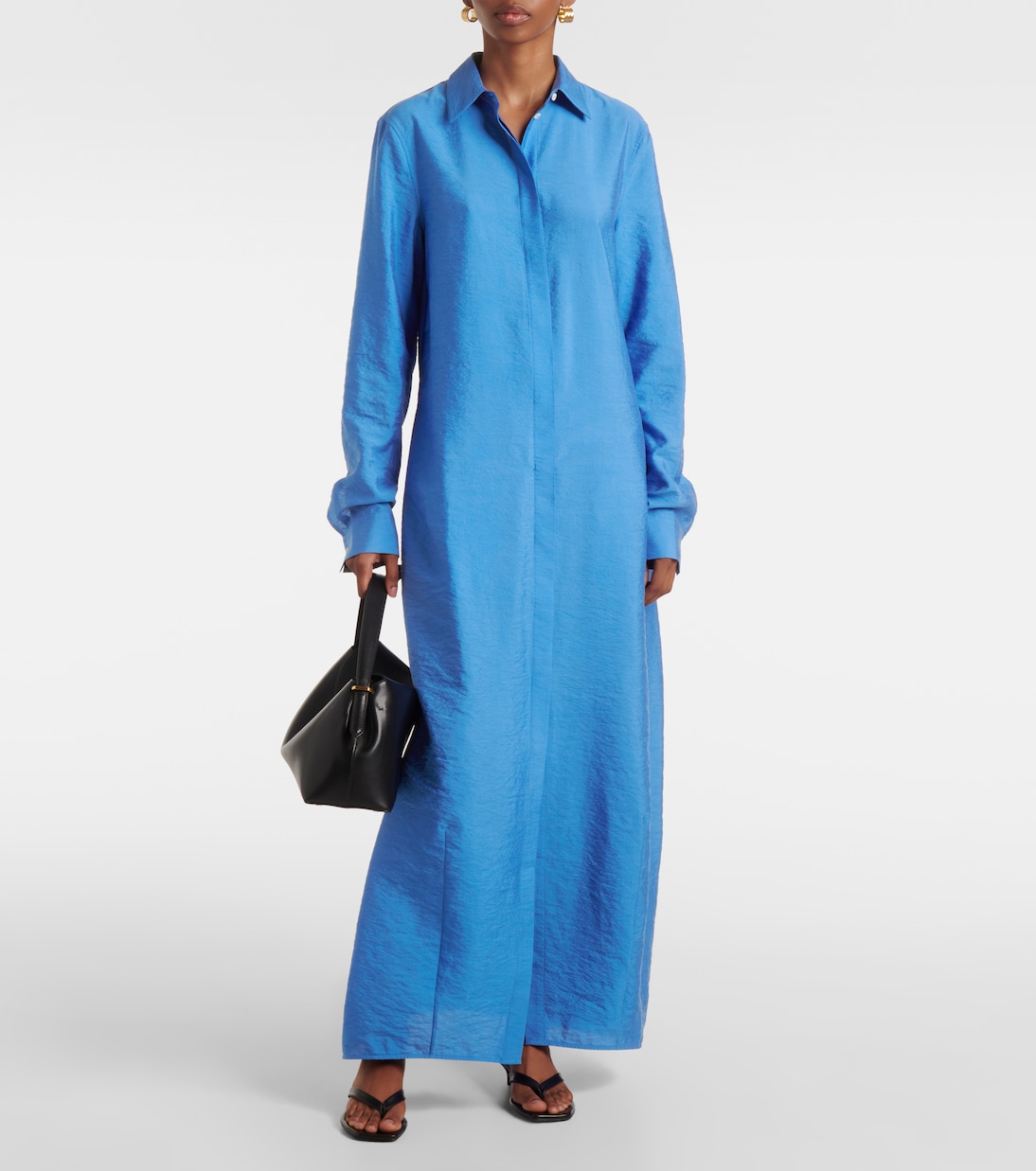 Abito chemisier in misto seta | Toteme