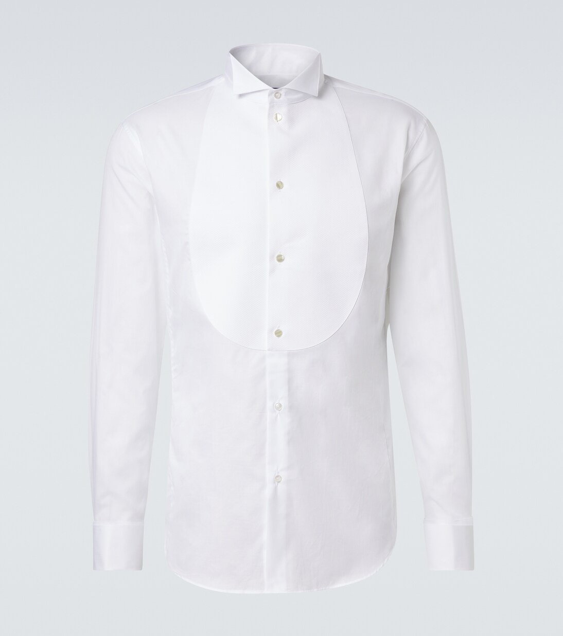 Cotton poplin tuxedo shirt | Giorgio Armani