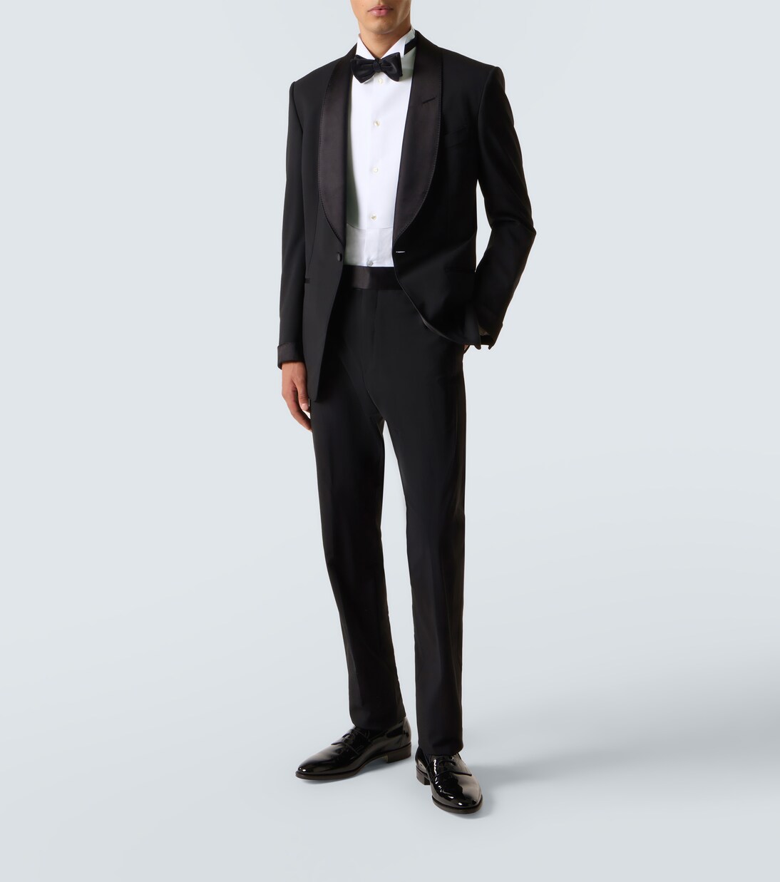 Cotton poplin tuxedo shirt | Giorgio Armani