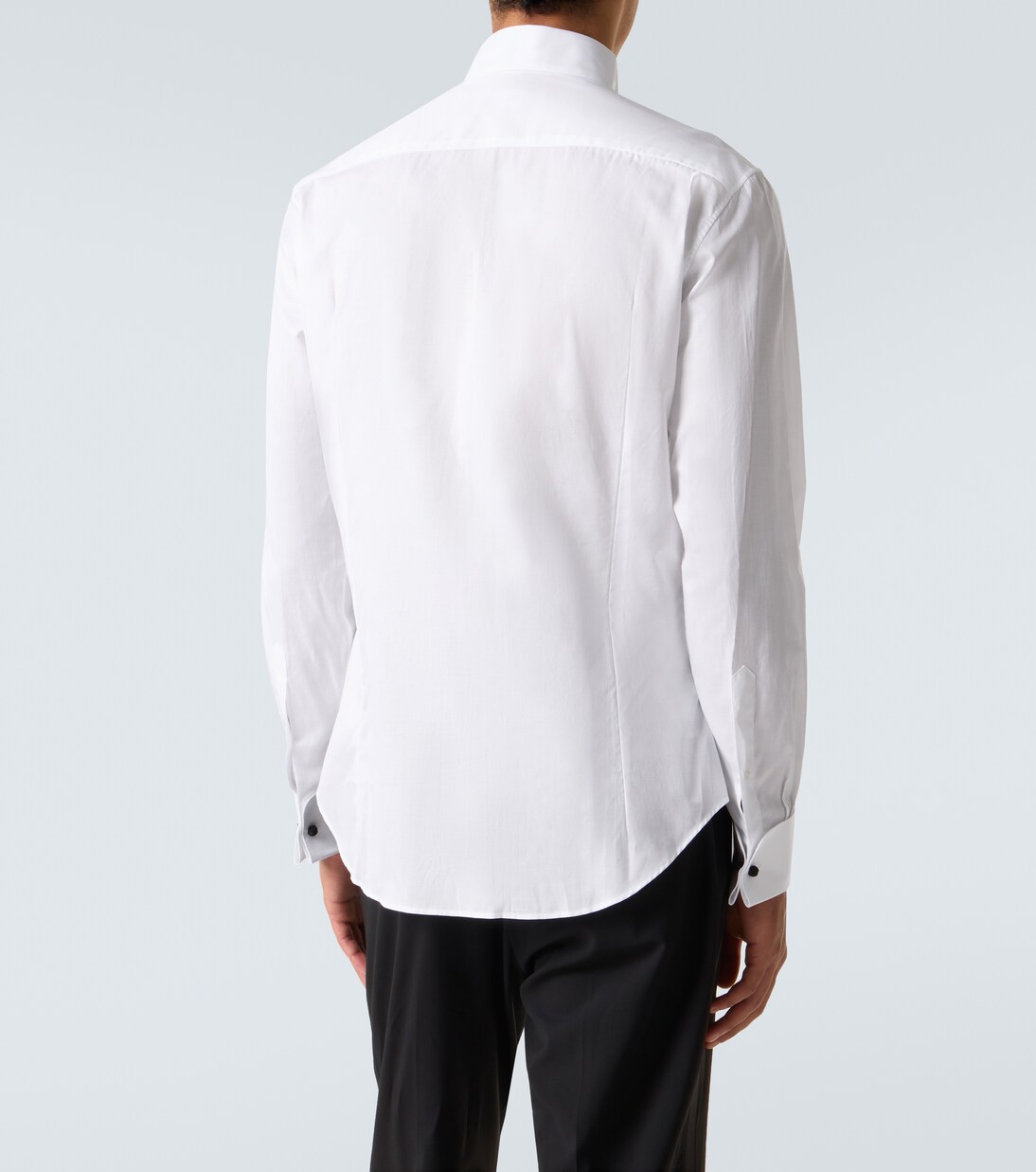 Cotton poplin tuxedo shirt | Giorgio Armani