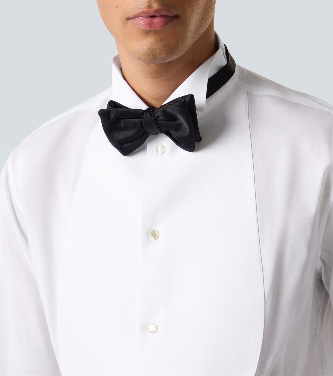 Cotton poplin tuxedo shirt | Giorgio Armani
