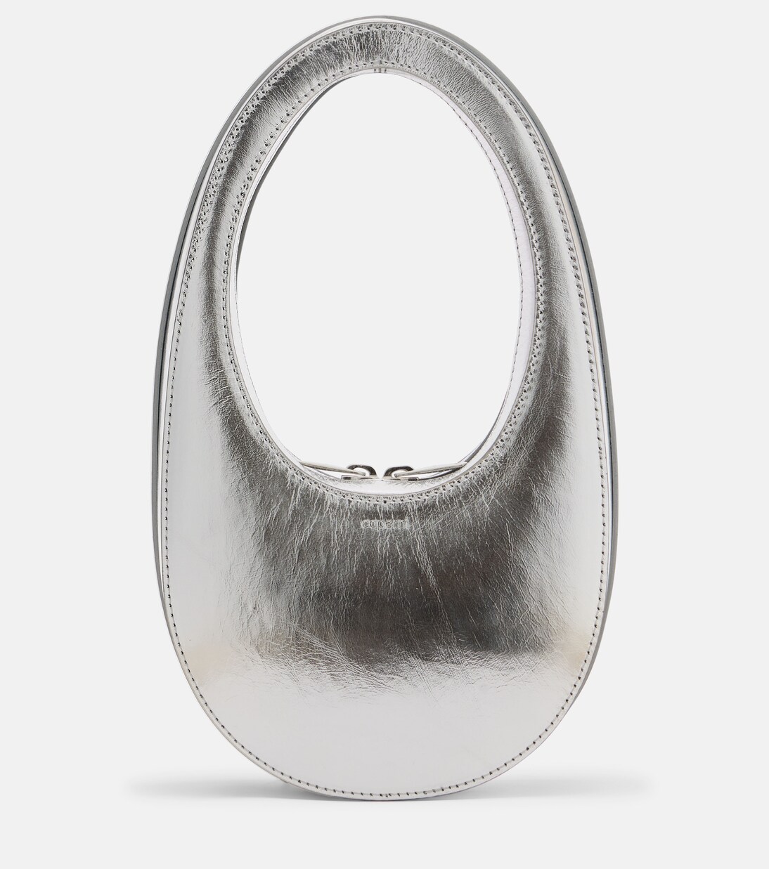 Swipe Mini metallic leather shoulder bag | Coperni