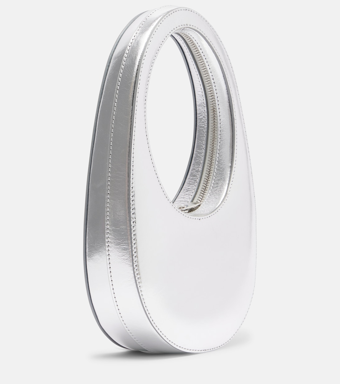 Swipe Mini metallic leather shoulder bag | Coperni