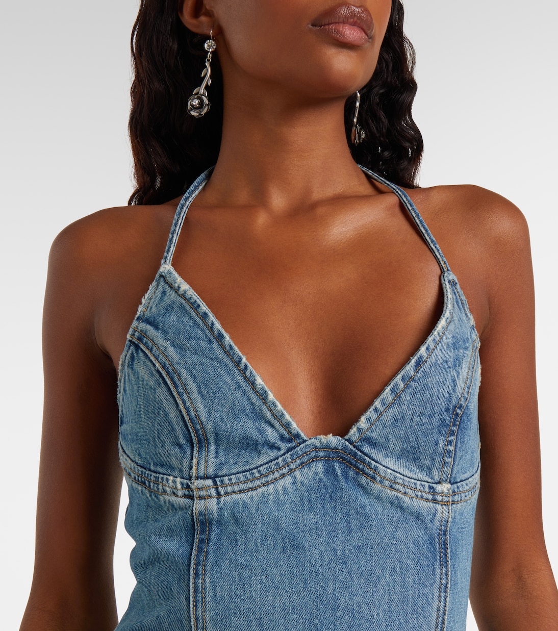 Maxikleid aus Denim | Blumarine