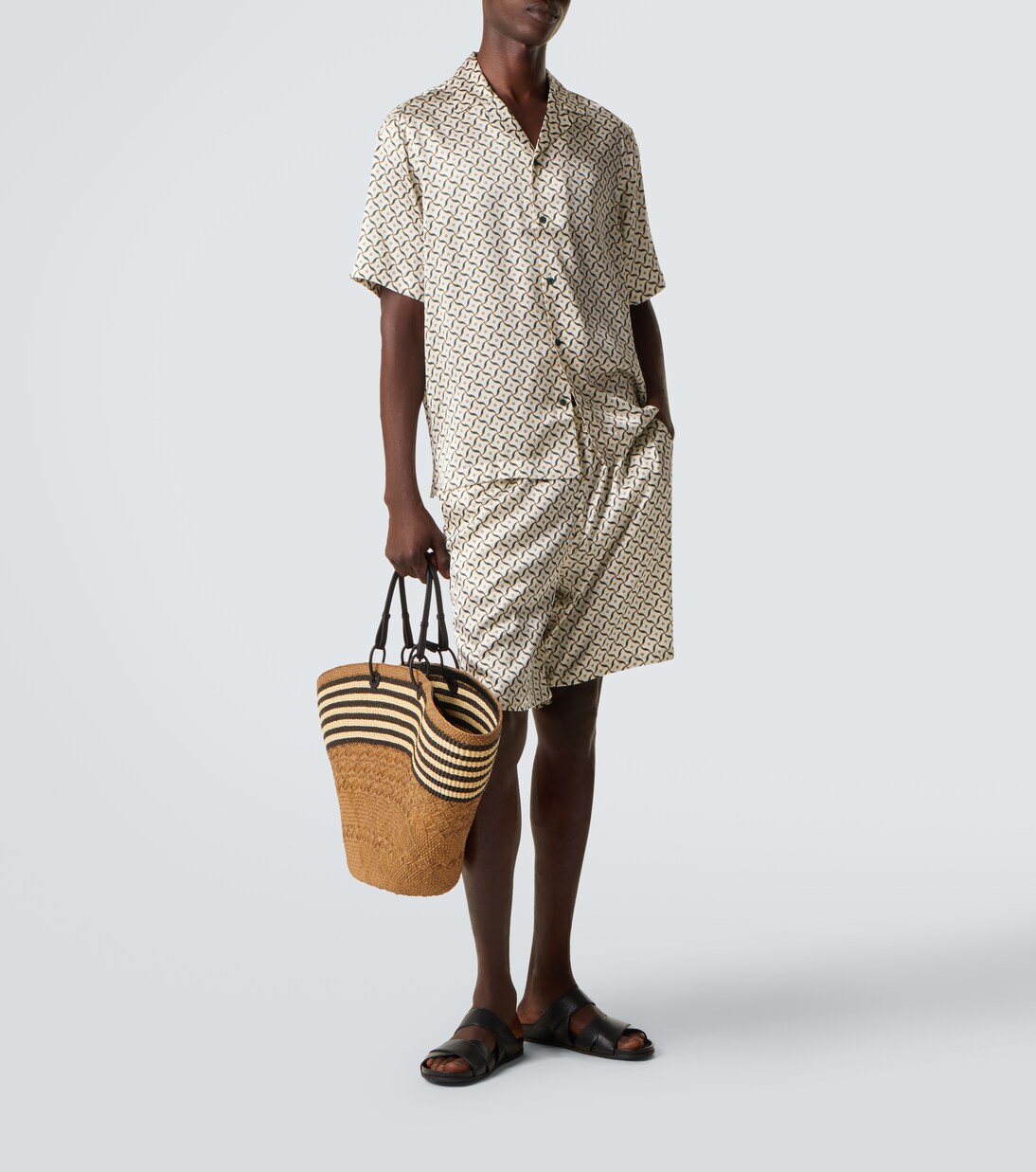 Bedrucktes Hemd Roberto aus Seide | Frescobol Carioca