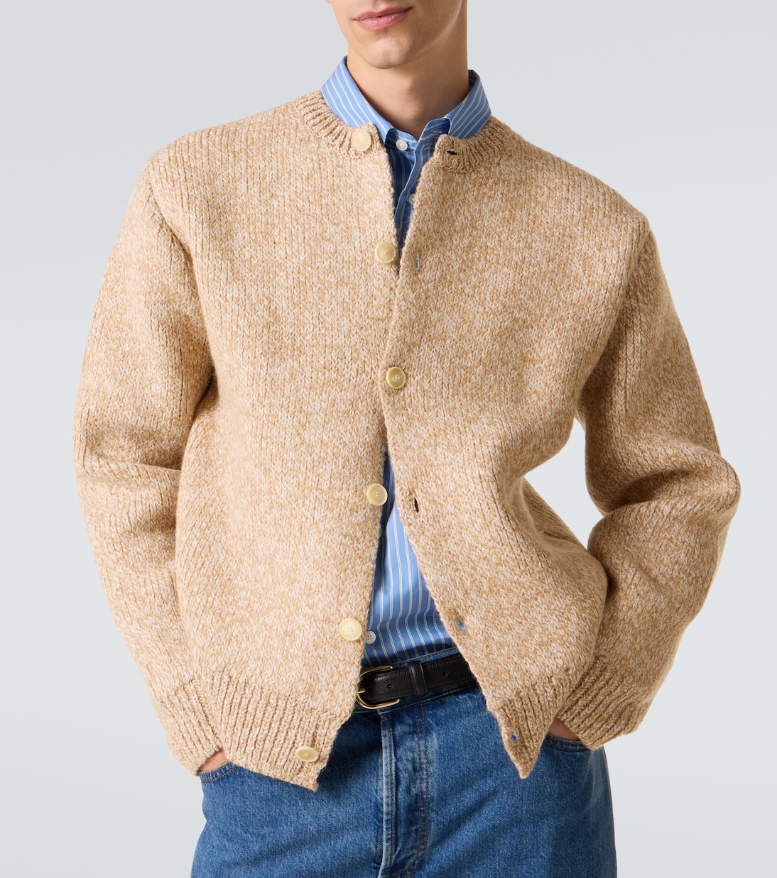 Wool and alpaca-blend cardigan | Auralee