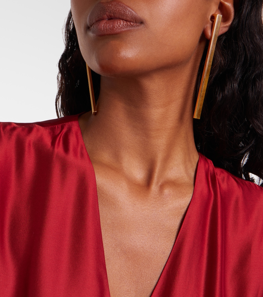 Boucles d'oreilles Empire en plaqué or 18 ct | Khaite