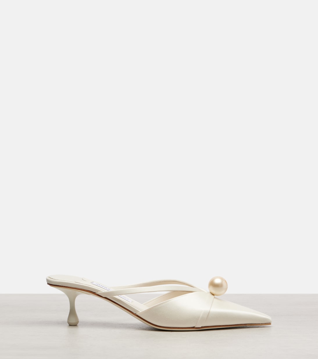 Bridal Sana 50 embellished satin mules | Jimmy Choo