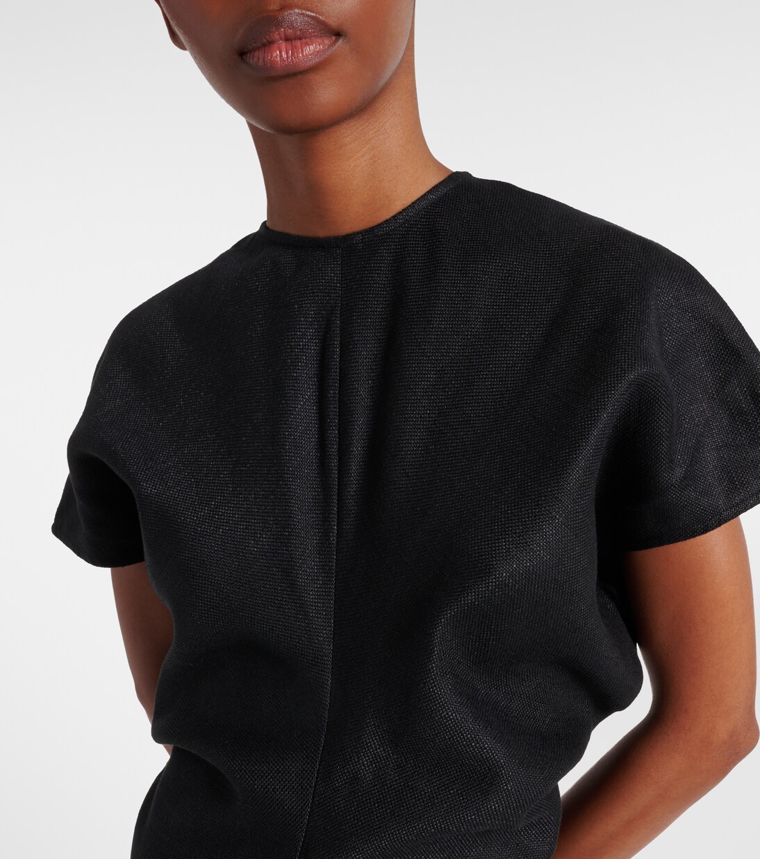 缩褶加长连衣裙 | Toteme