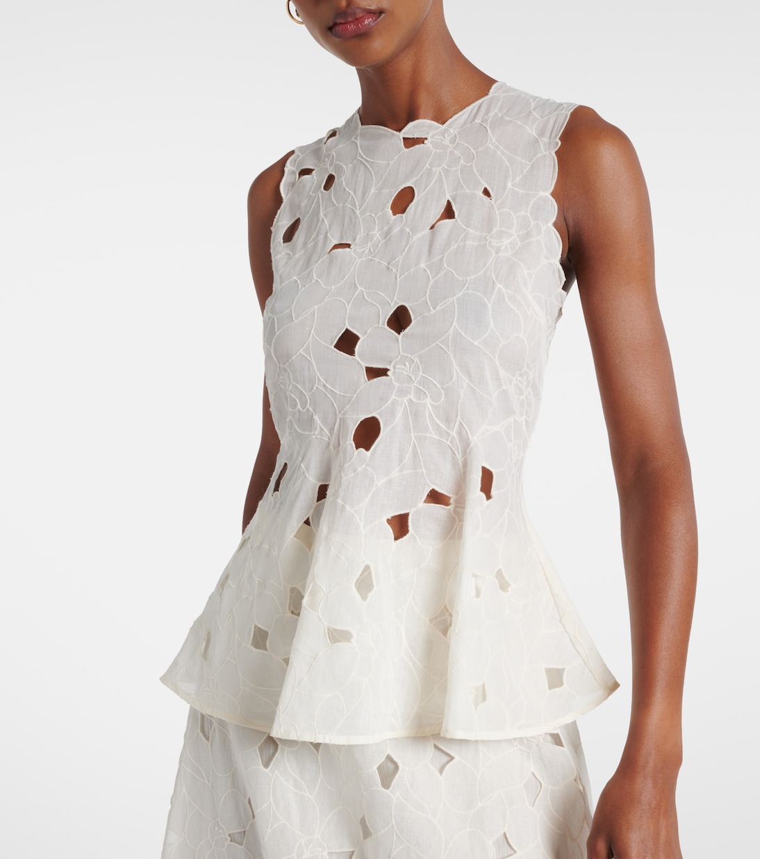 Top Ali in organda di cotone con stampa floreale | Ulla Johnson