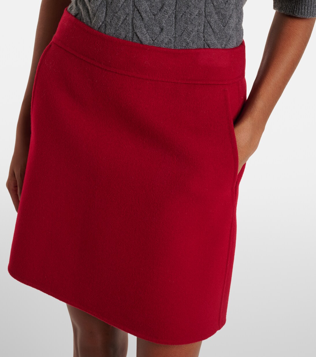 Minifalda Aida de lana virgen | 'S Max Mara