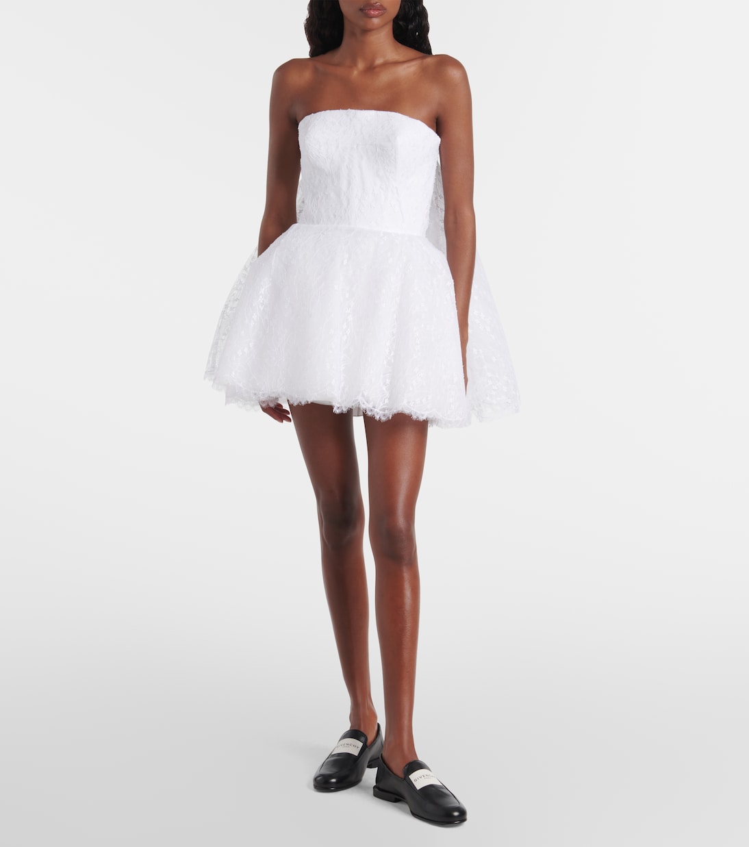 Caped lace bustier dress | Givenchy