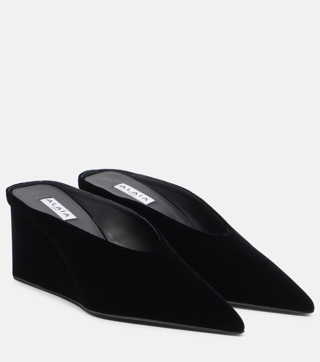 Cube 75 velvet wedge mules | Alaïa