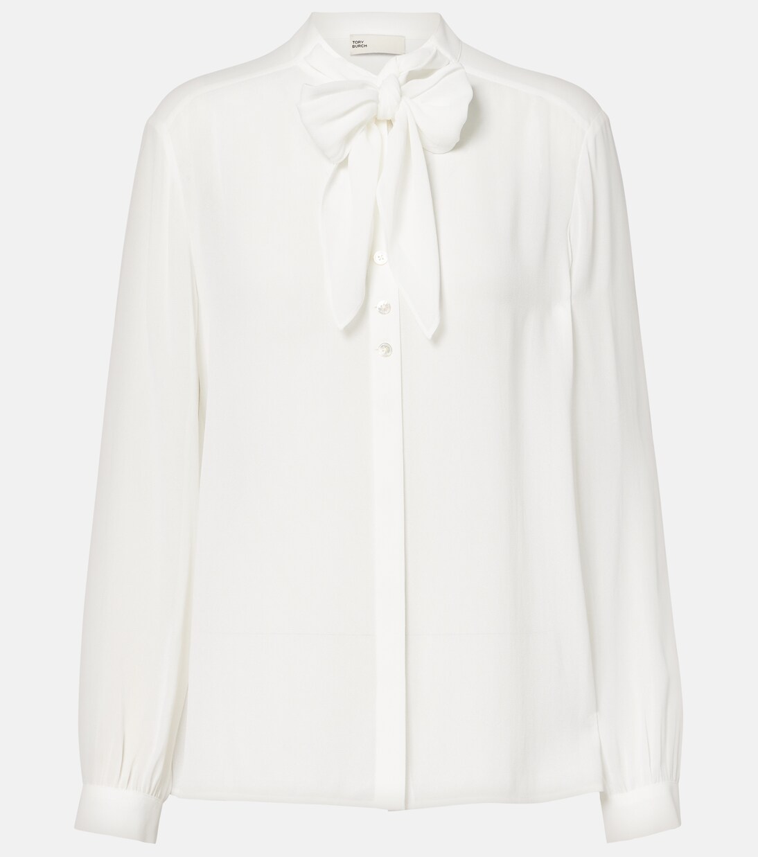 Schluppenbluse aus Georgette  | Tory Burch