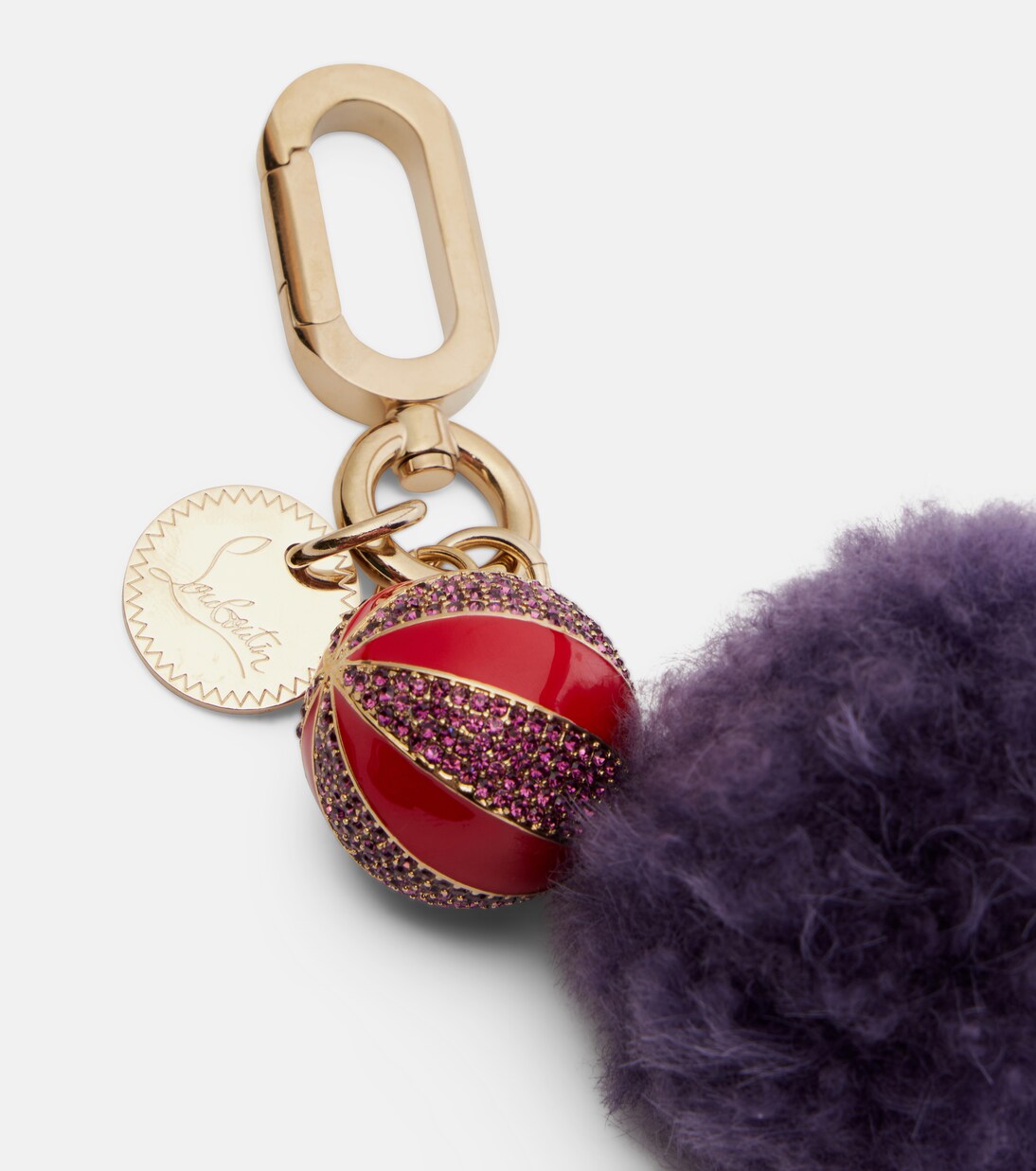 Leather-trimmed bag charm | Christian Louboutin