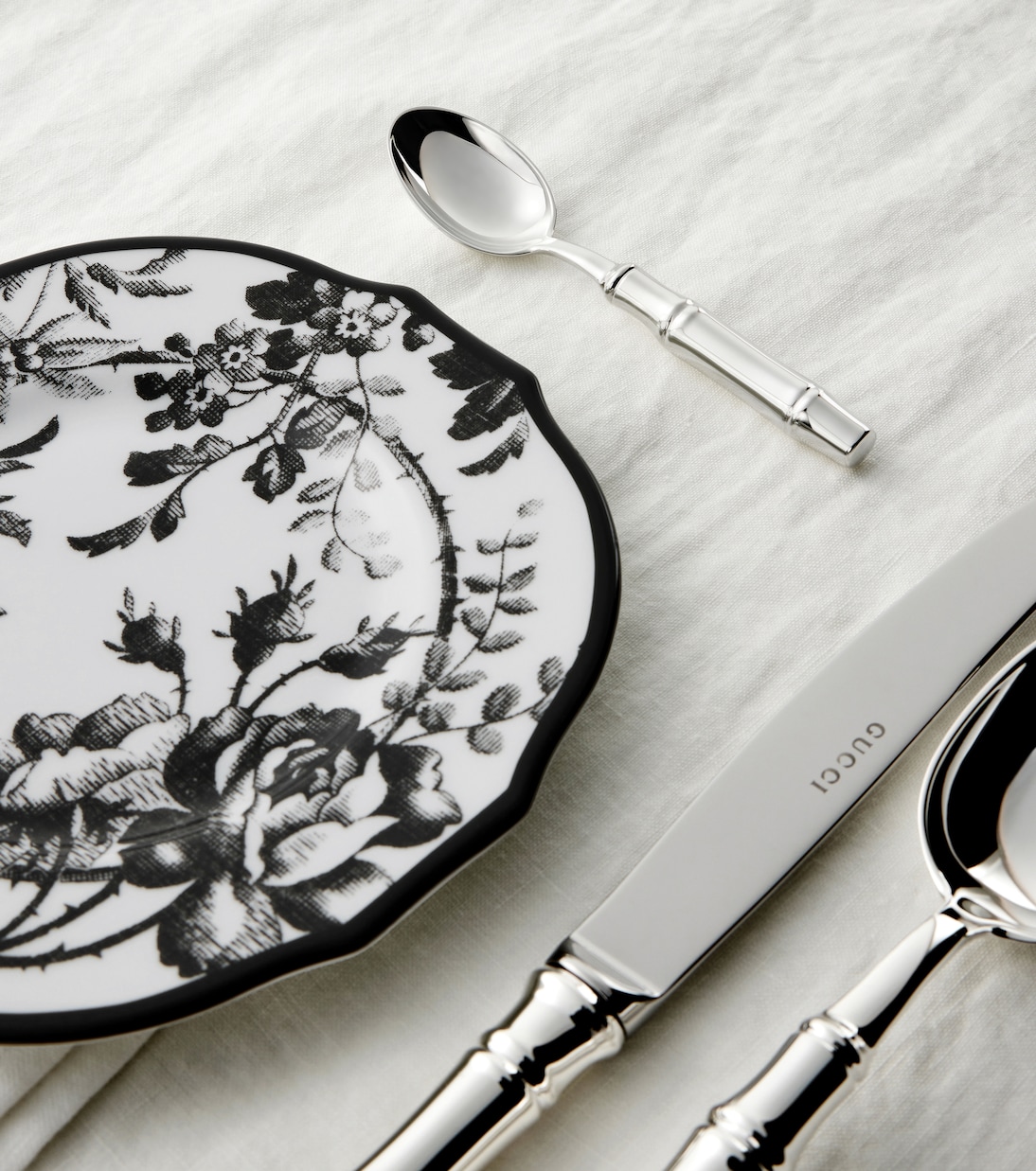 Set of 2 silver-plated spoons | Gucci