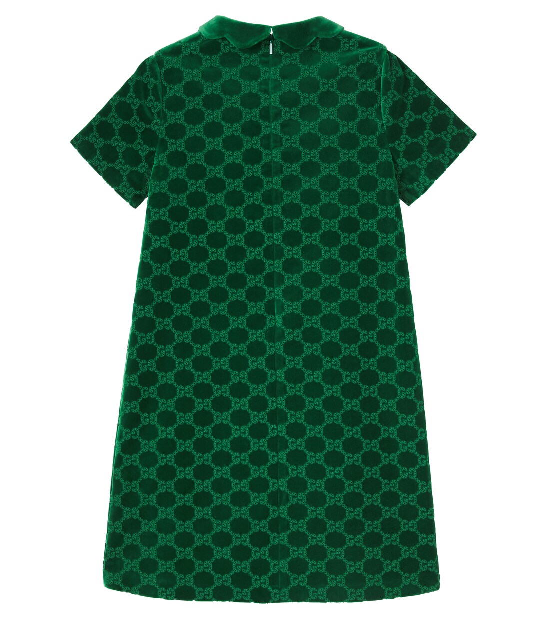 GG cotton velvet dress in green - Gucci Kids | Mytheresa