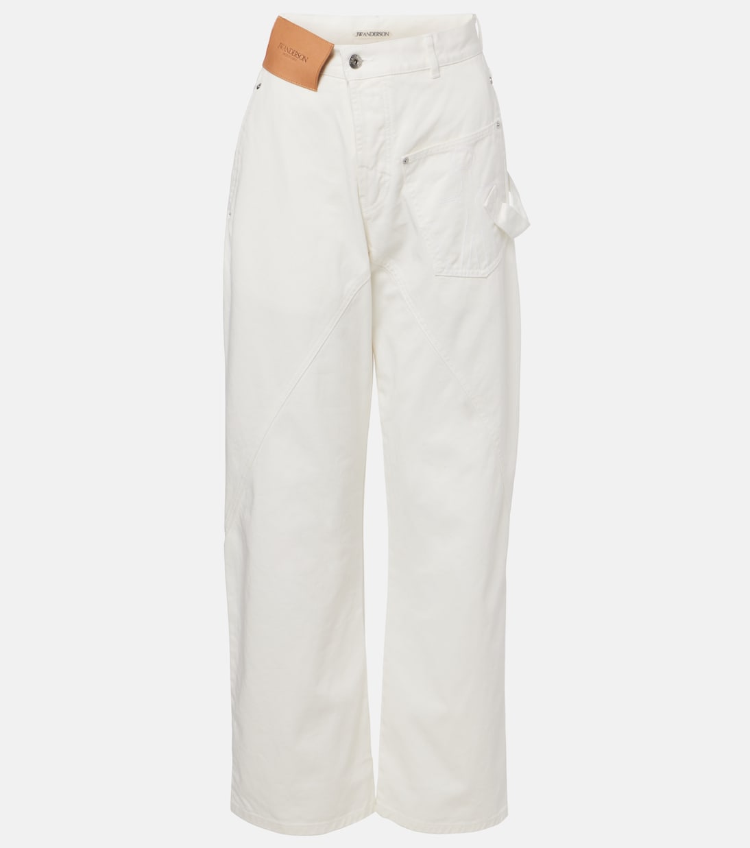 Embroidered straight jeans | JW Anderson