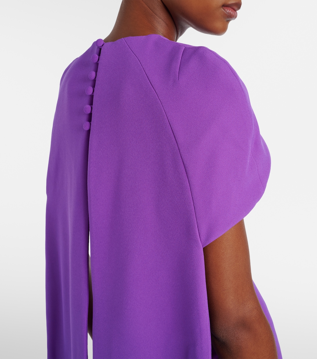 Ginko caped gown | Safiyaa
