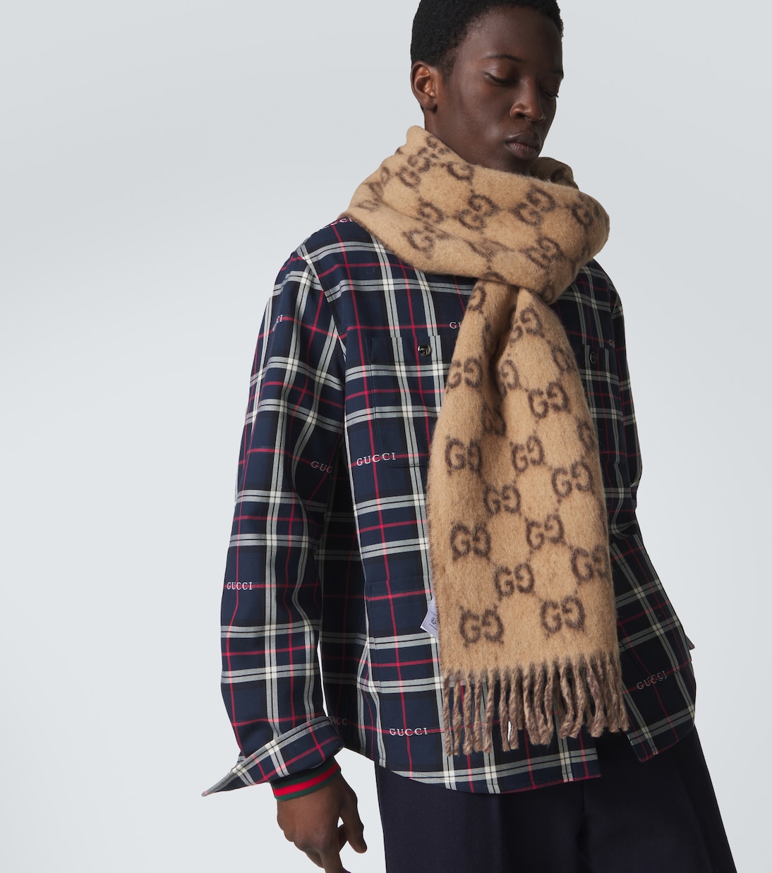 GG fringed scarf | Gucci