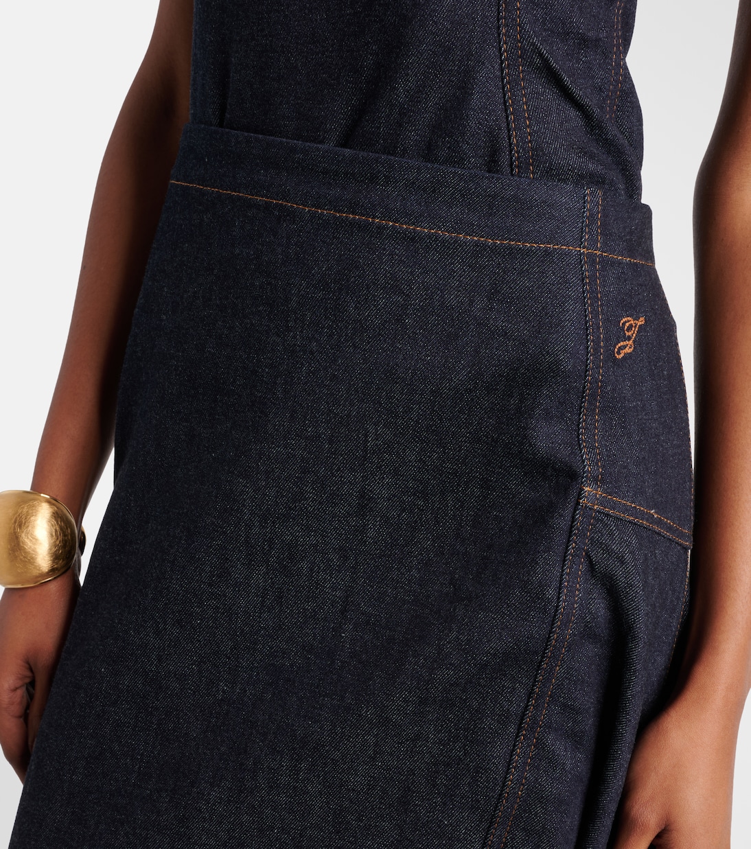 Midirock Lavoir de-Nîmes aus Denim | Jacquemus