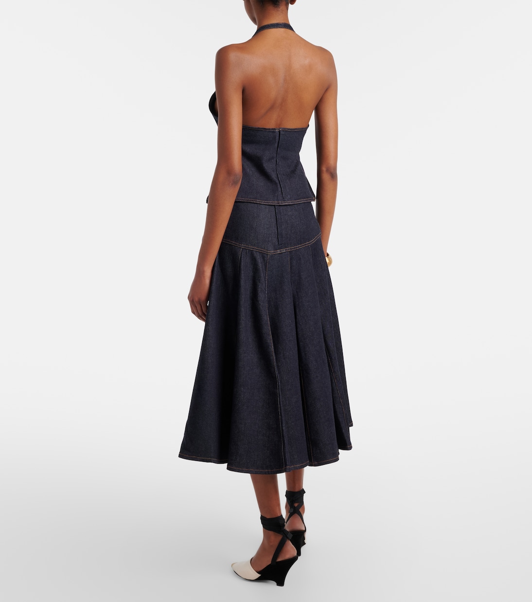 Midirock Lavoir de-Nîmes aus Denim | Jacquemus