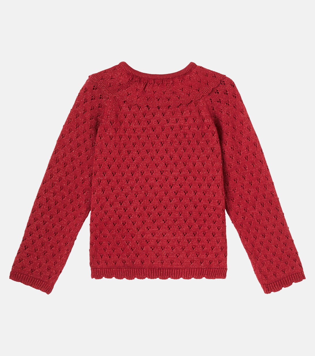 Cotton-blend lamé cardigan | Konges Sløjd