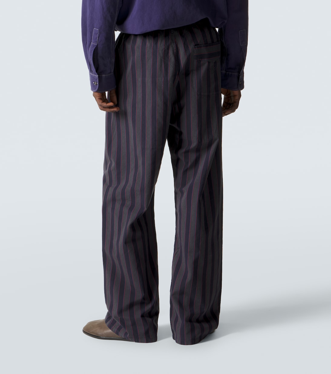 Striped cotton wide-leg pants | Maison Margiela