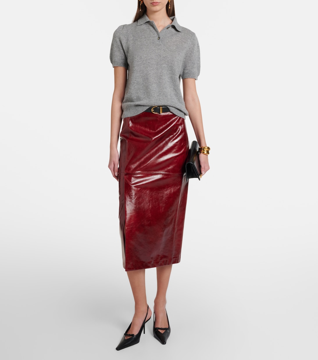 Cashmere polo sweater | Jardin des Orangers