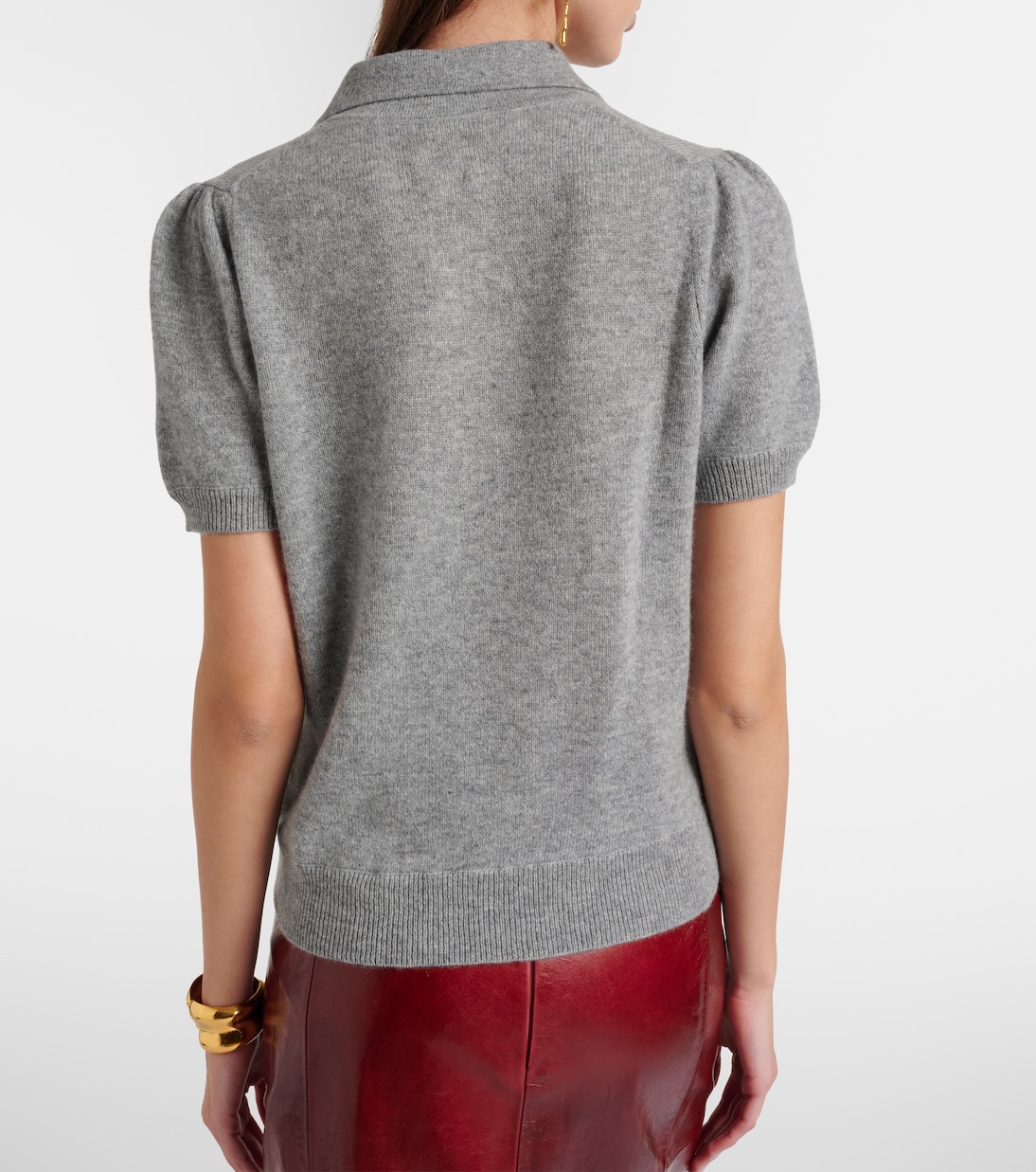Cashmere polo sweater | Jardin des Orangers