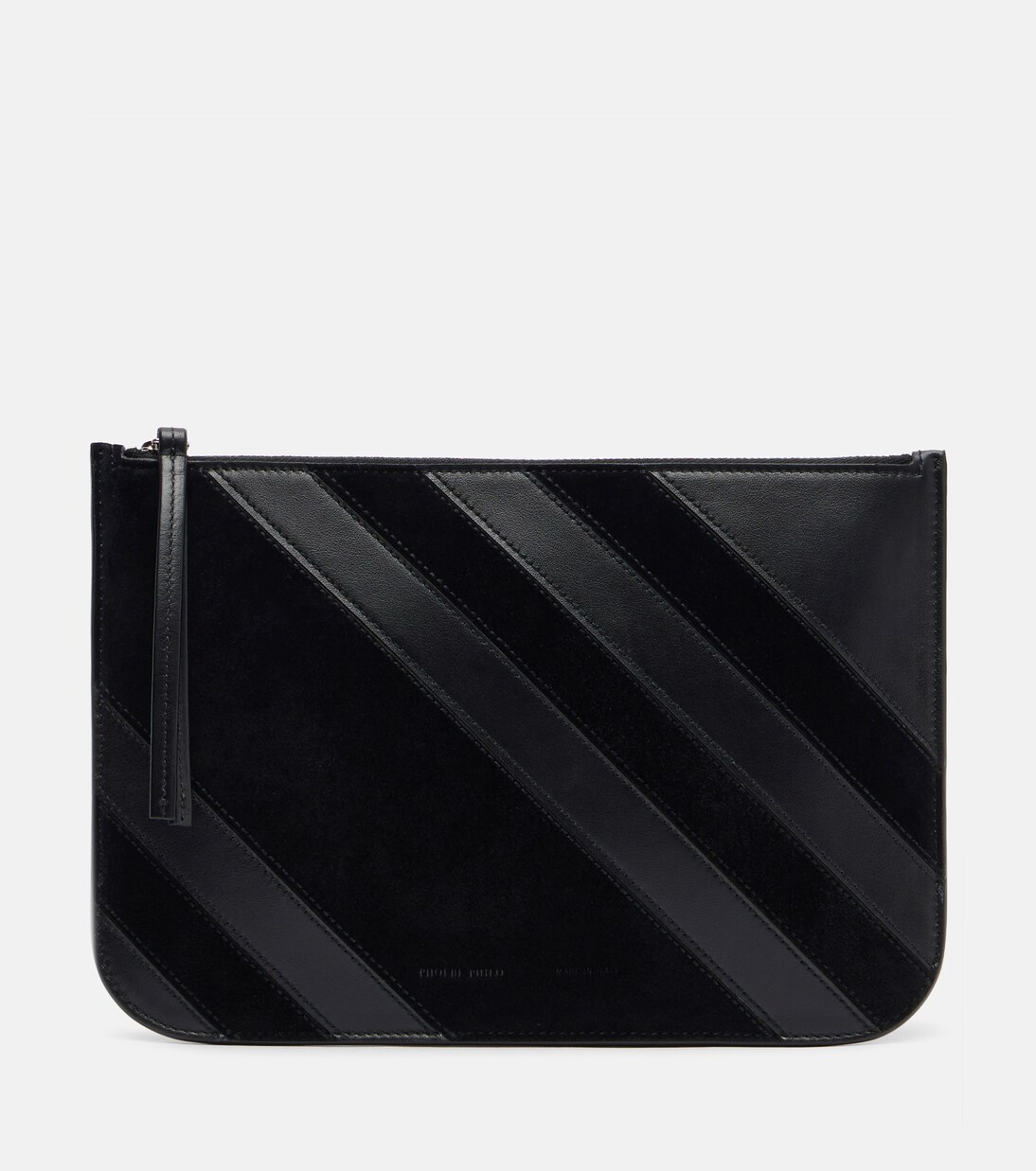 Pocket leather and suede pouch | Phoebe Philo