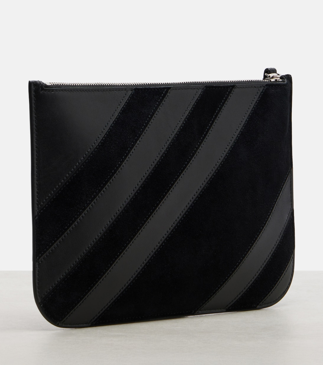 Pocket leather and suede pouch | Phoebe Philo