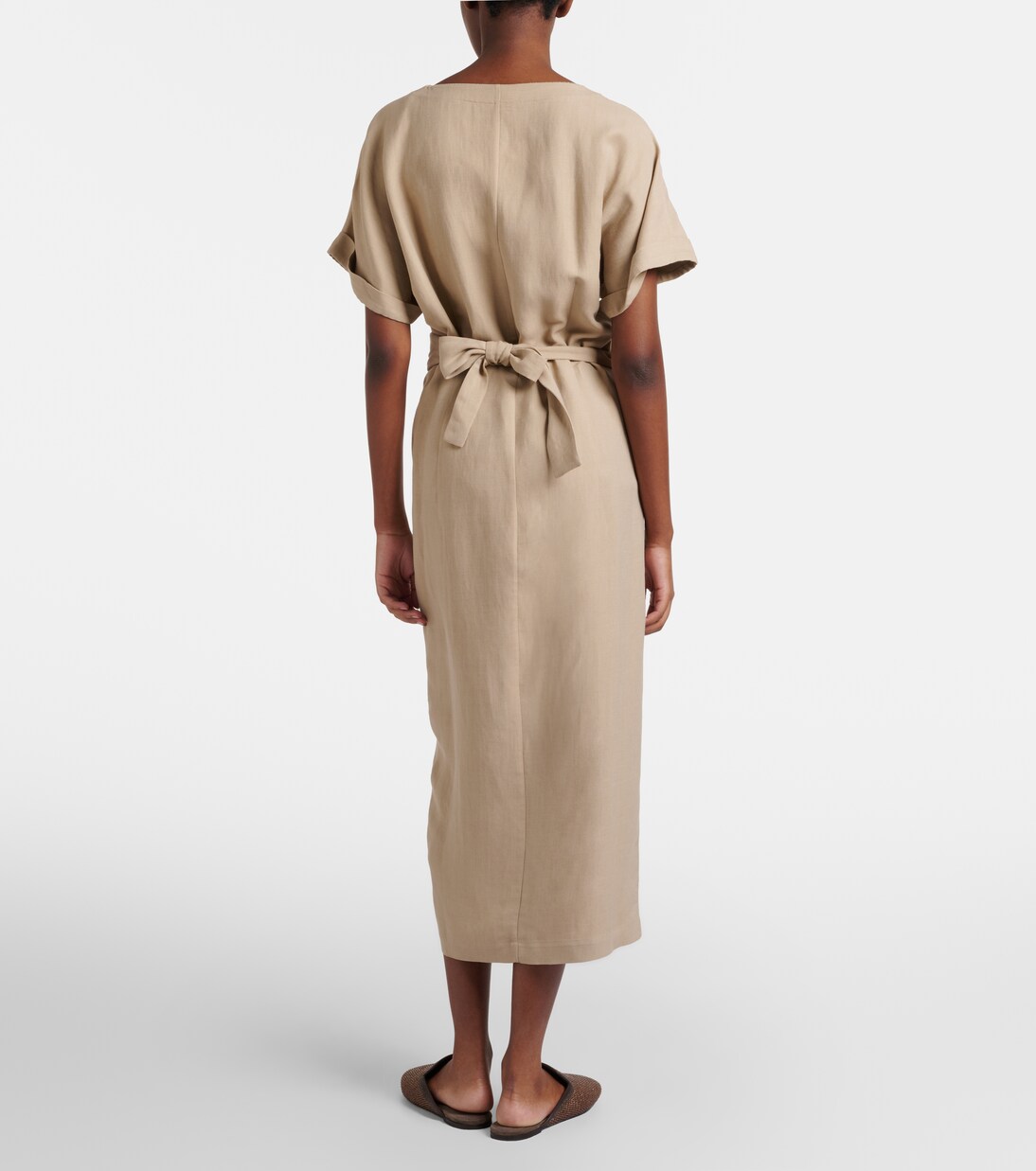 드레이프 랩 드레스 | Brunello Cucinelli