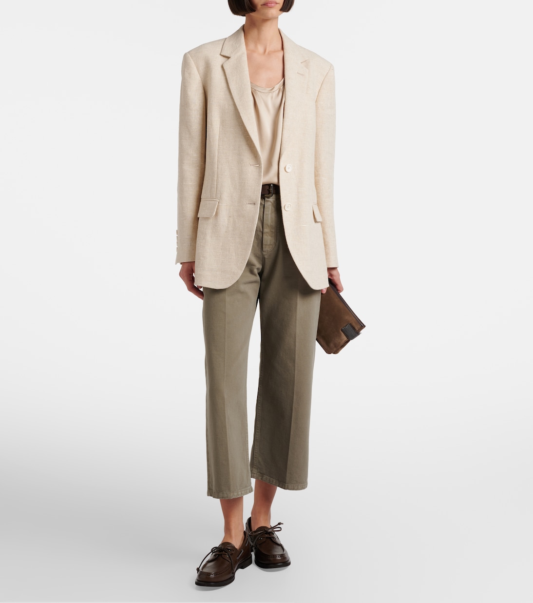 High-Rise Cropped Jeans | Brunello Cucinelli