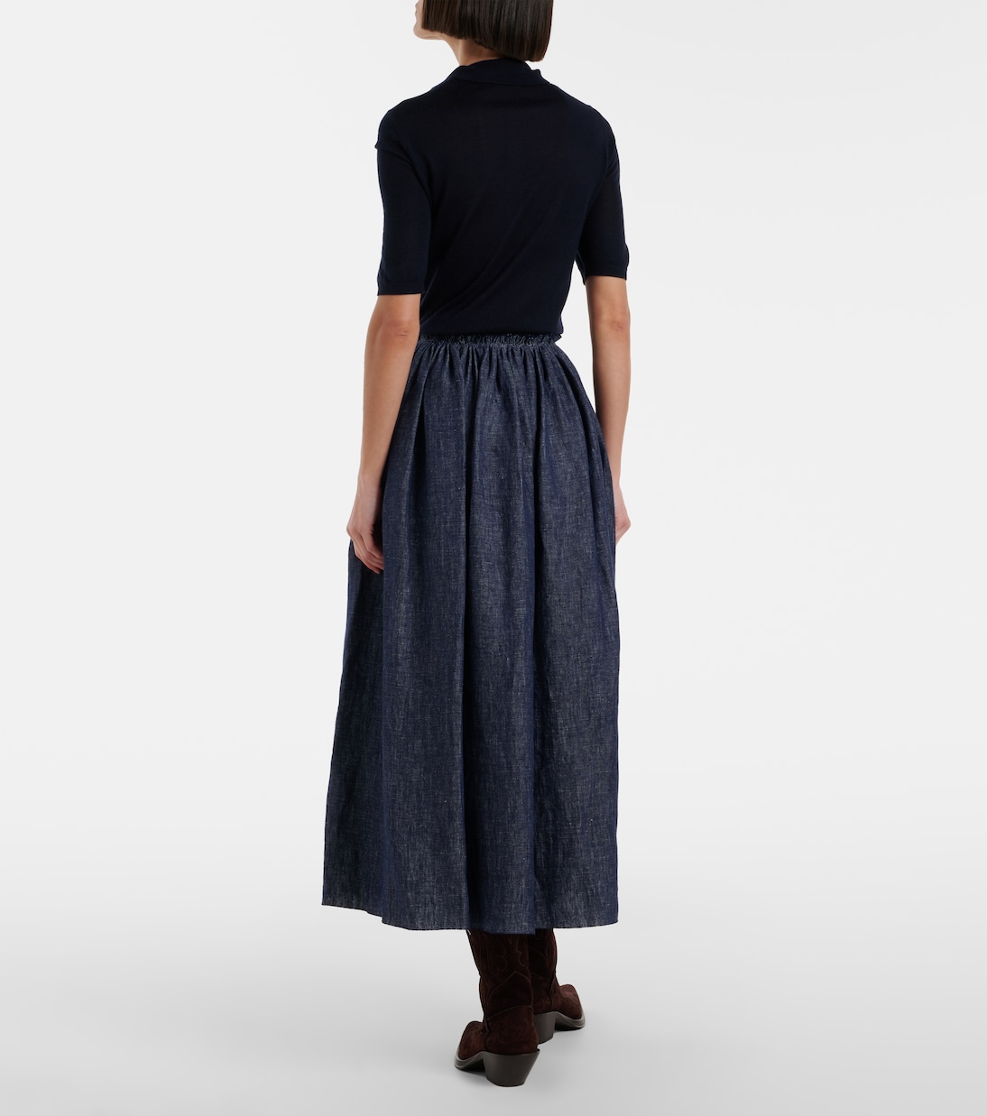 Midirock Eloran aus Leinen | Gabriela Hearst