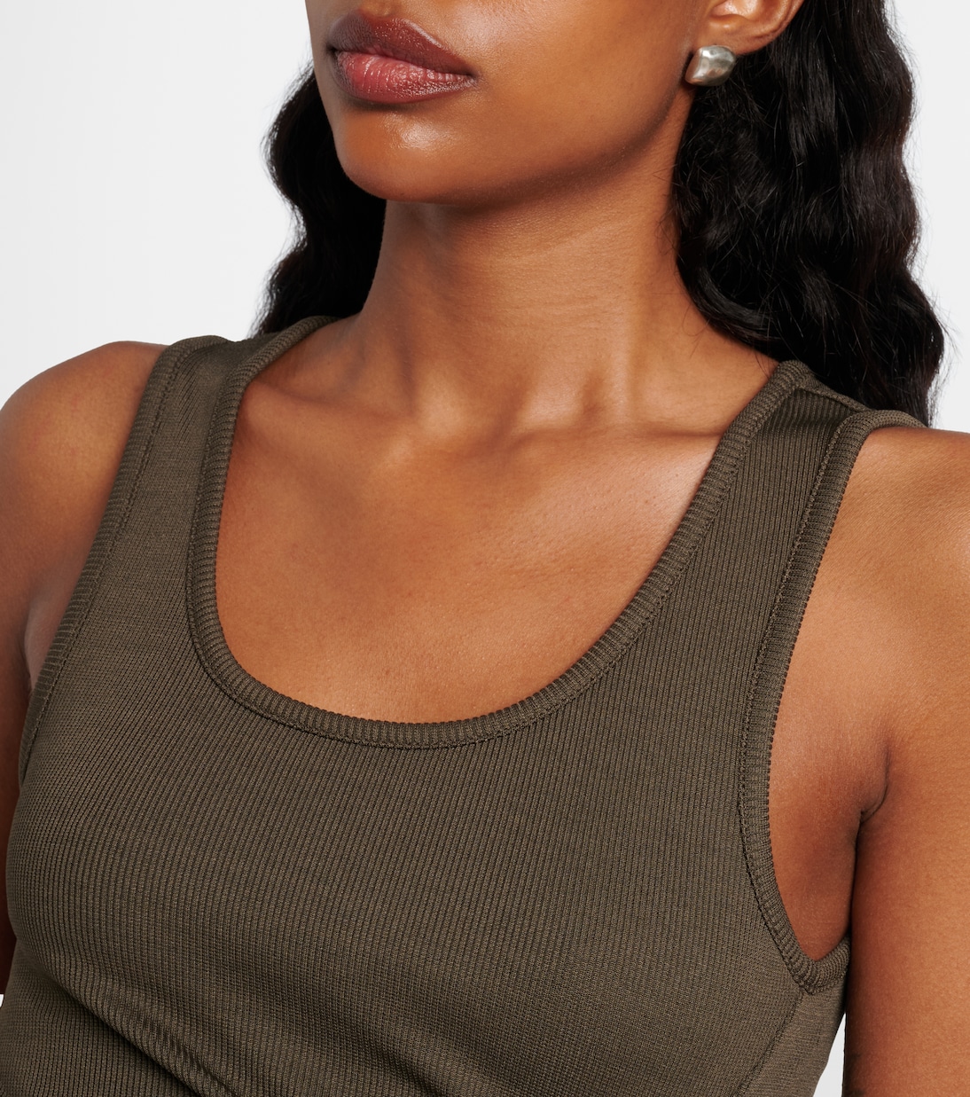 Droplet Crystal 임벨리시드 러치드 탱크 탑 | Christopher Esber