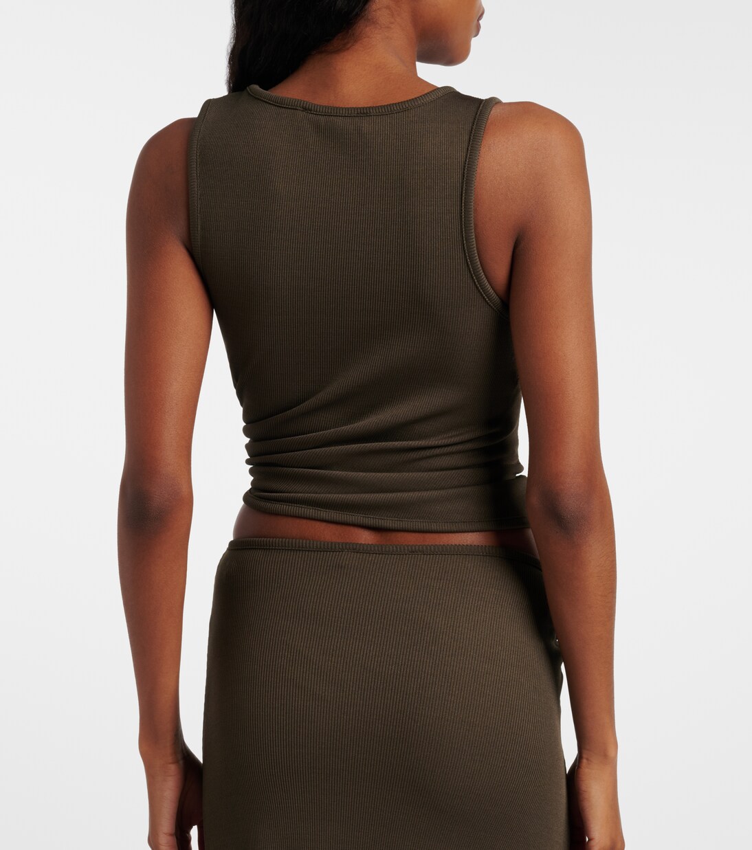 Droplet Crystal 임벨리시드 러치드 탱크 탑 | Christopher Esber