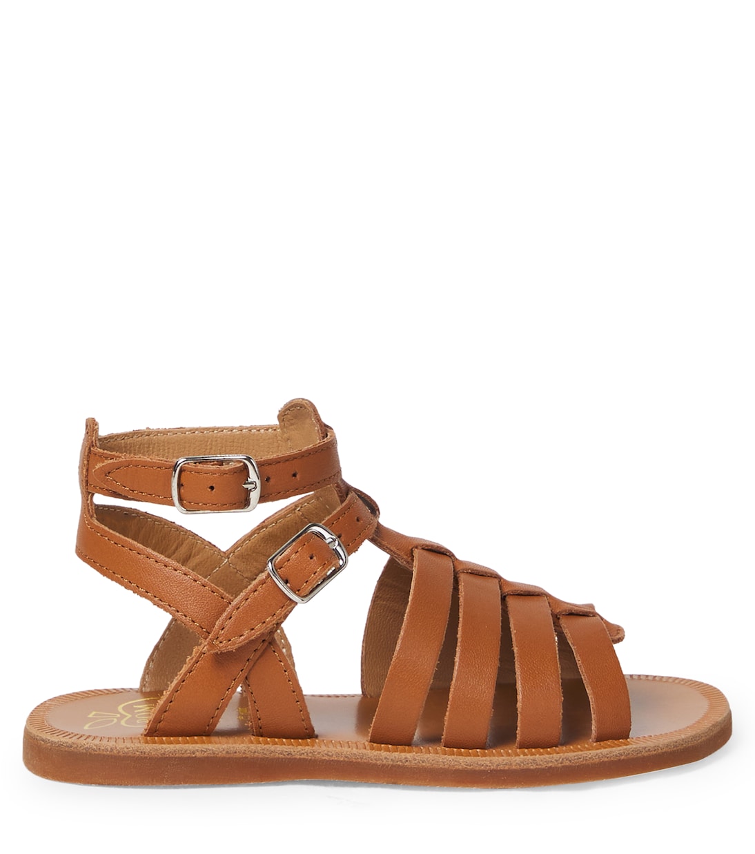 Sandalen Plagette Gladiator aus Leder | Pom d'Api